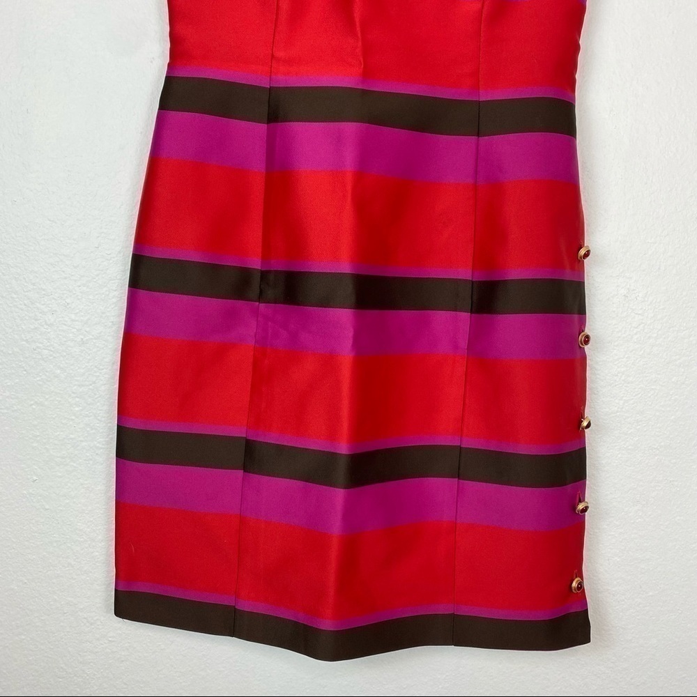 Cynthia Rowley Multi Color Block Striped Shift Sa… - image 4
